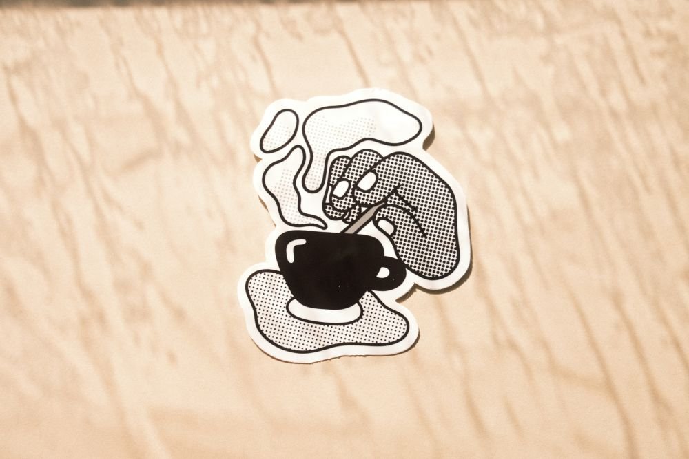 Aesthetic Sticker – Cozy Coffee Cup Glossy Vinyl Sticker for Coffee Lovers - Image 4