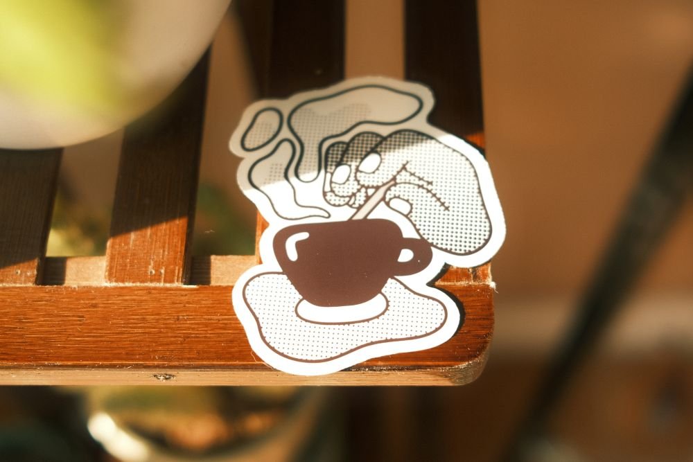 Aesthetic Sticker – Cozy Coffee Cup Glossy Vinyl Sticker for Coffee Lovers - Image 5