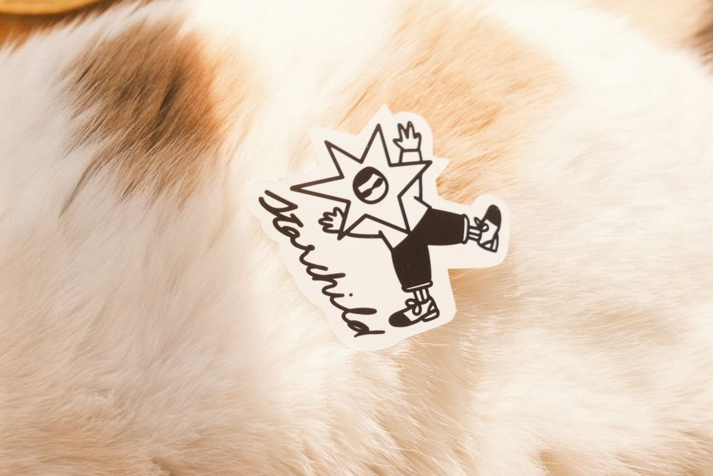 Star Child Glossy Vinyl Sticker - Image 2